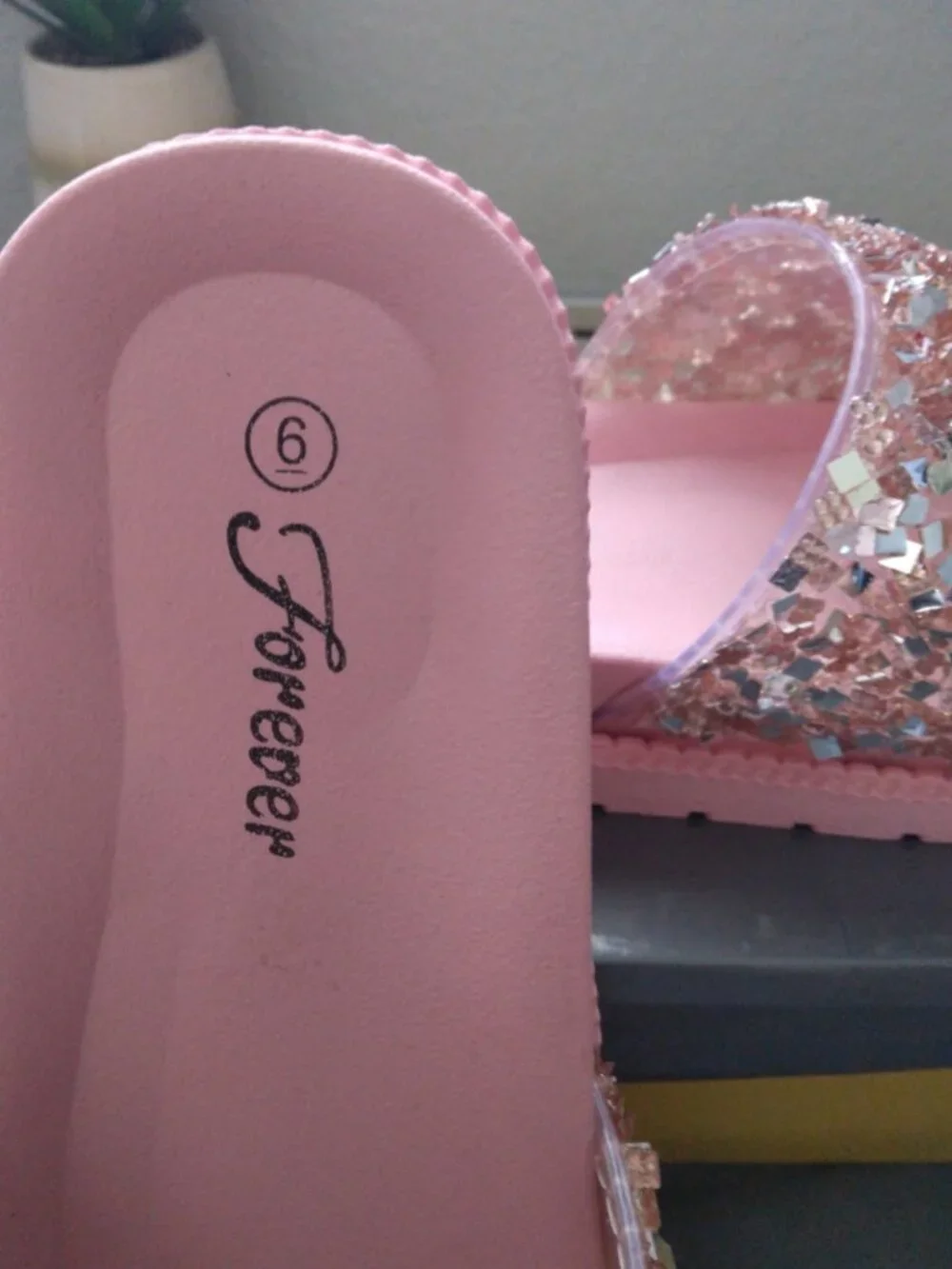 PINK BLING SLIDES